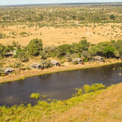Kwando Lagoon aerial