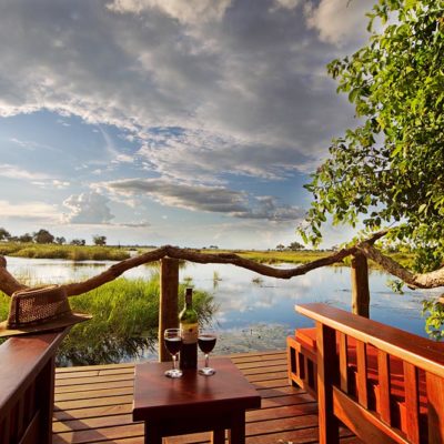 Kwando Lagoon room deck view