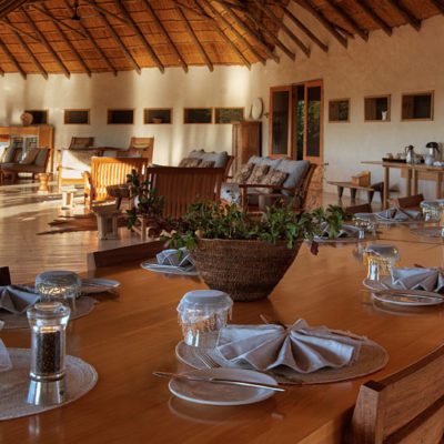 Kwando Nxai Pan dining area