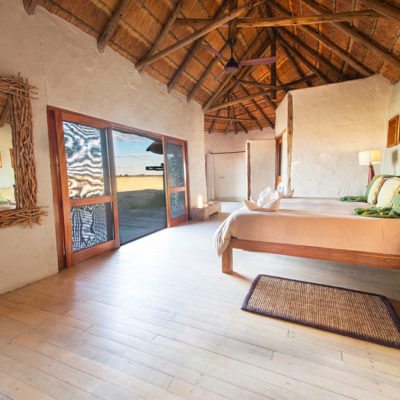 Kwando Nxai Pan room inside with view