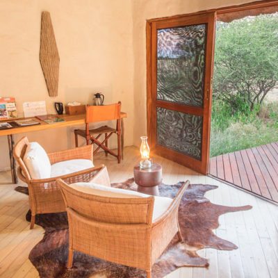 Kwando Nxai Pan room lounge area 2