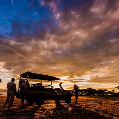 Kwando Nxai Pan sundowner