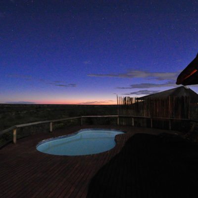 Kwando Tau Pan pool evening