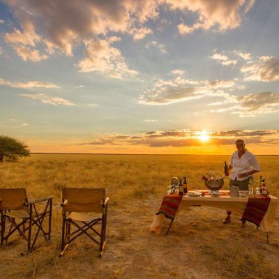 Kwando Tau Pan sundowner