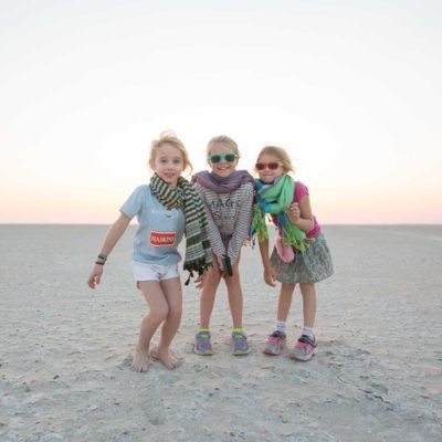 kids on the pans