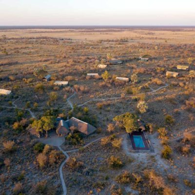 0Camp Kalahari - Arial layout of camp